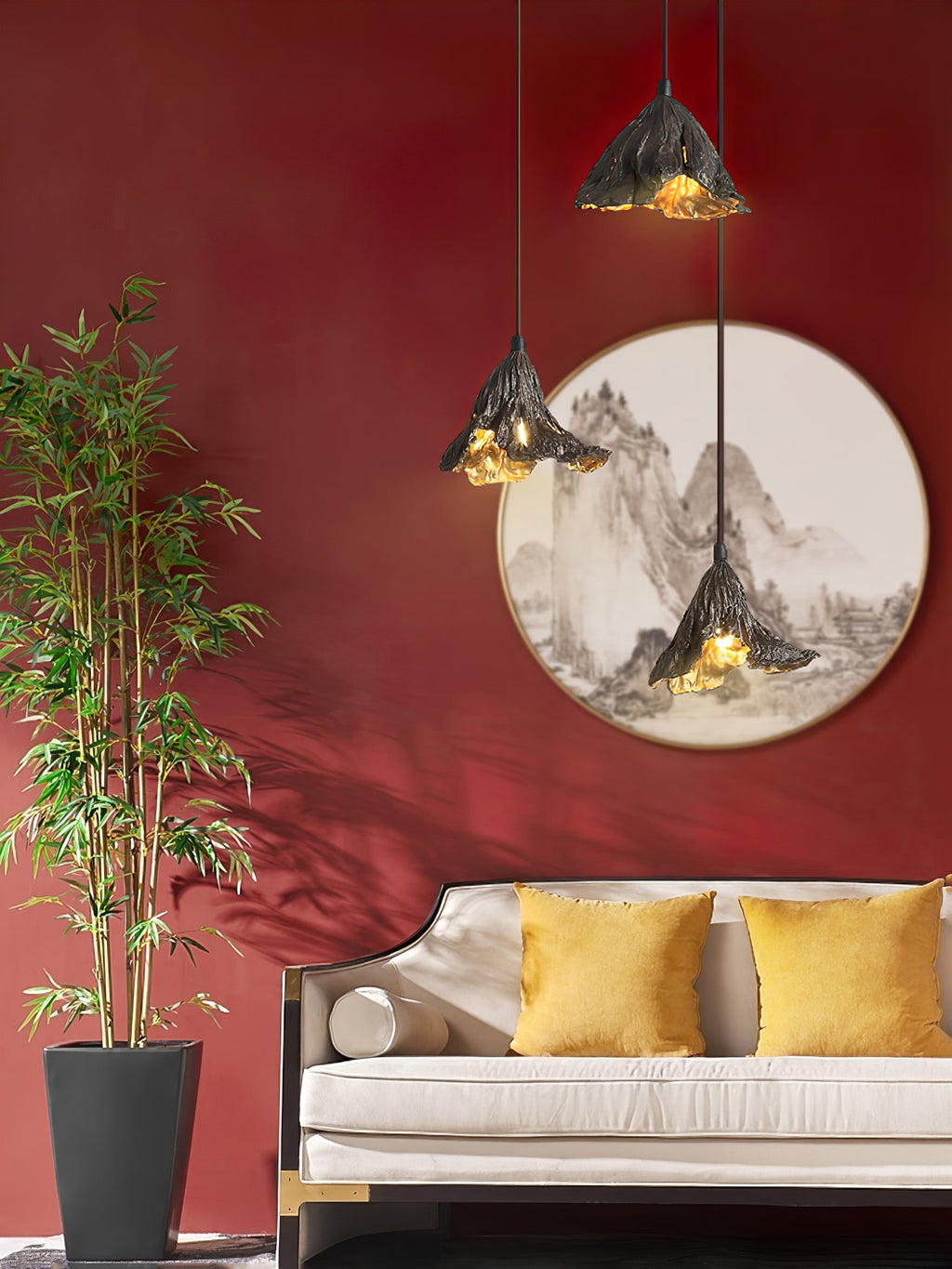 Withered Lotus Leaf Pendant Lamp