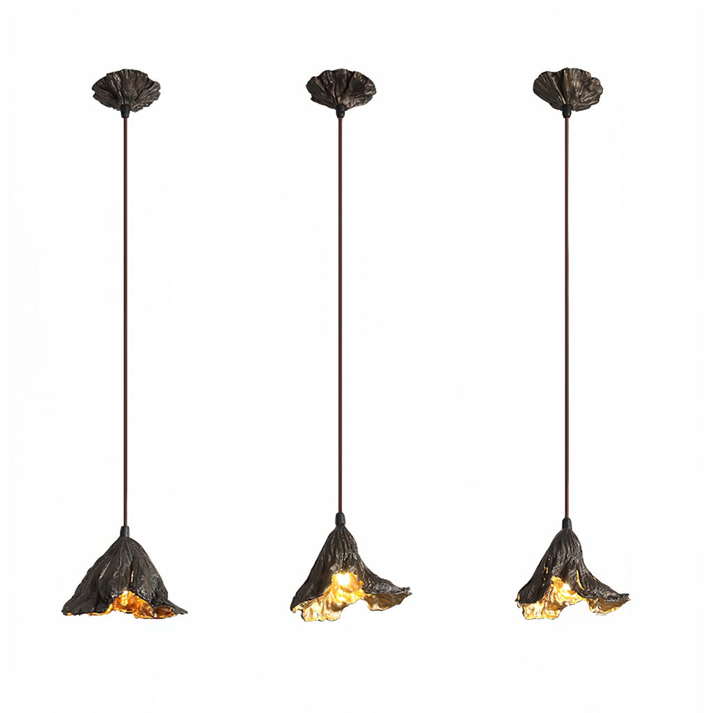 Withered Lotus Leaf Pendant Lamp