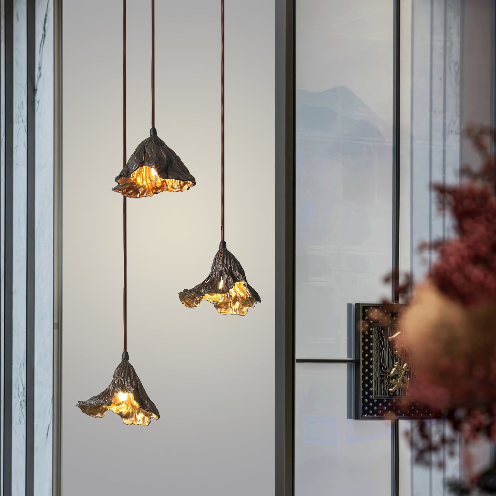 Withered Lotus Leaf Pendant Lamp