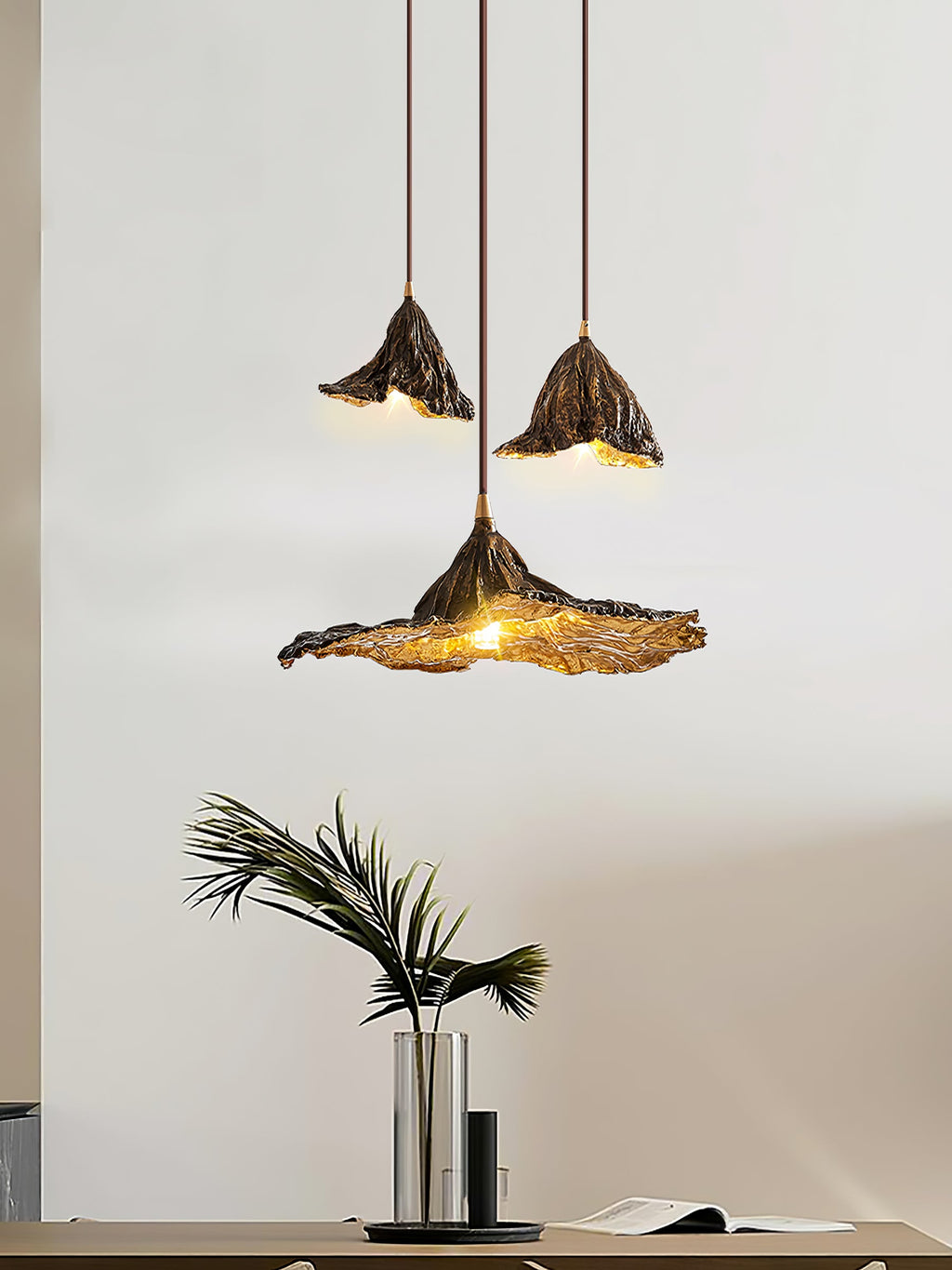 Withered Lotus Leaf Pendant Lamp