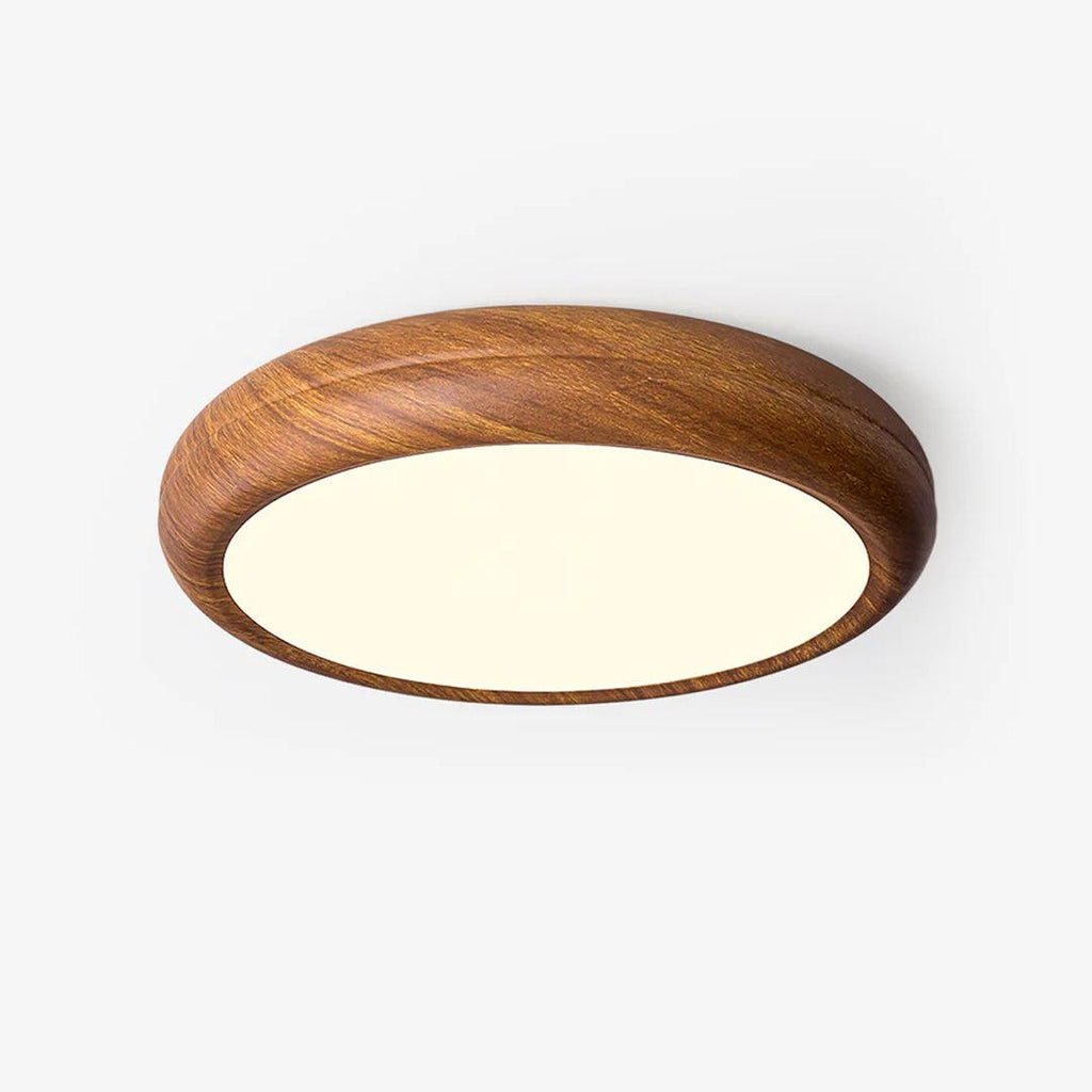 Grena Wood Grain Round Ceiling Light