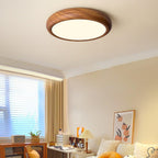 Grena Wood Grain Round Ceiling Light