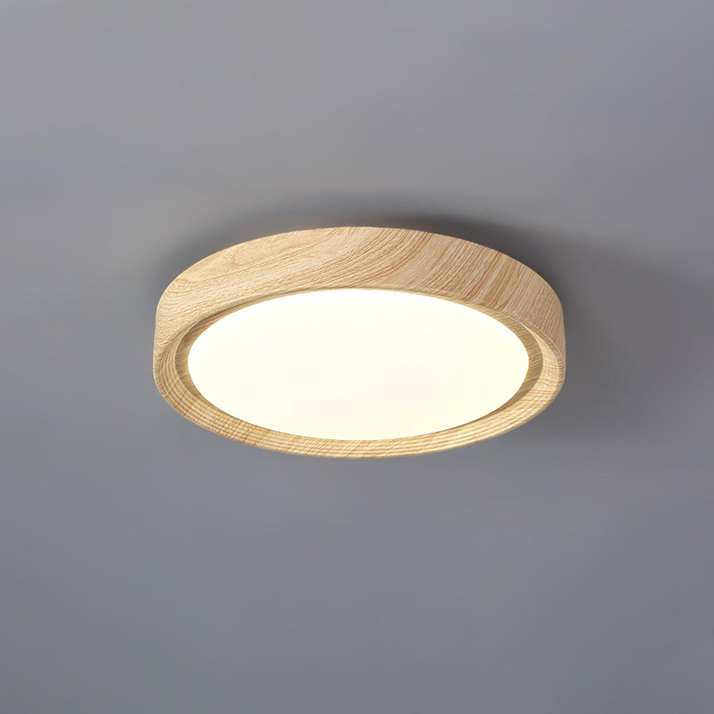 Grena Wood Grain Round Ceiling Light