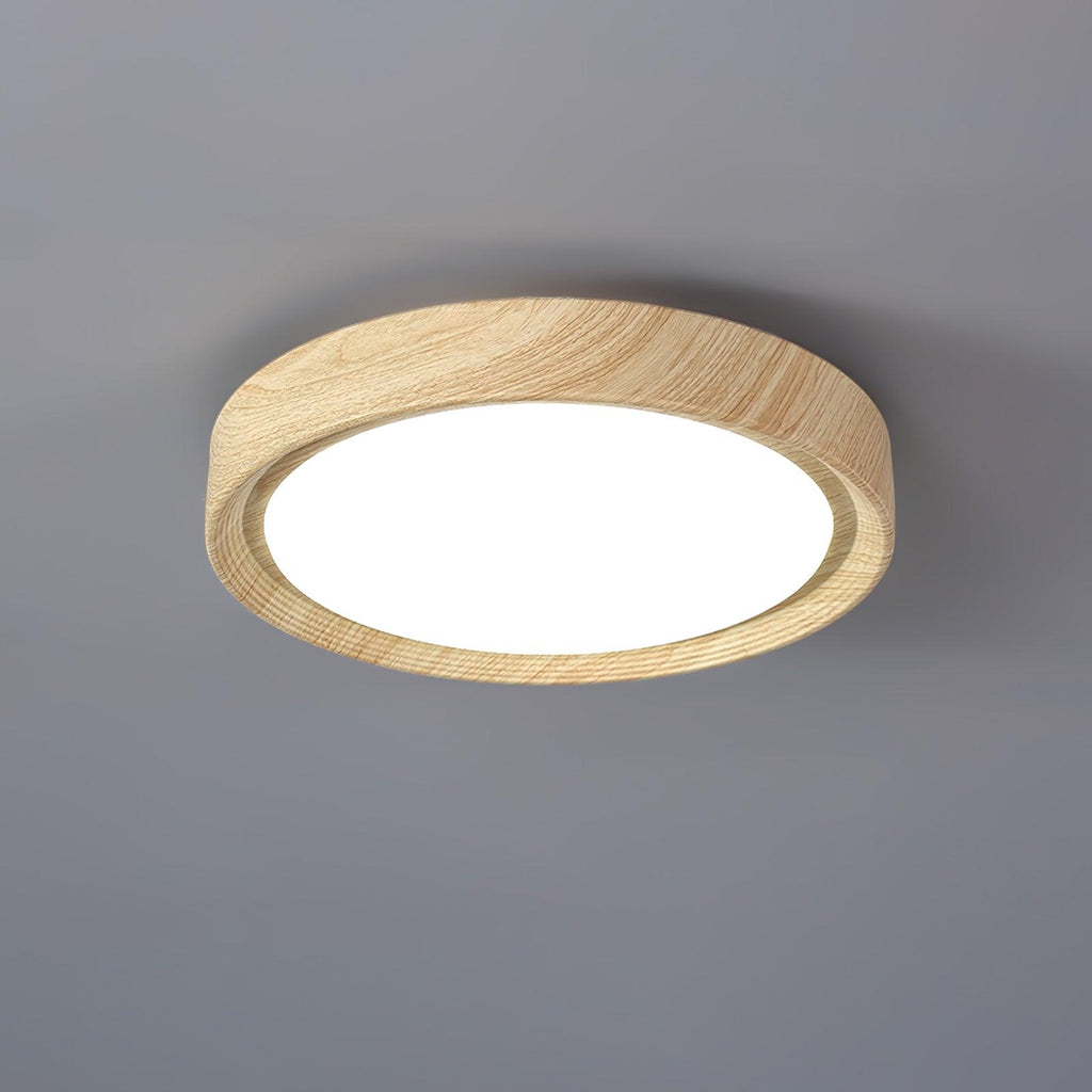 Grena Wood Grain Round Ceiling Light