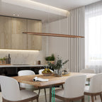 Wood Horizontal Pendant Light