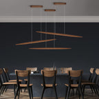 Wood Horizontal Pendant Light