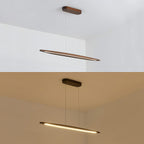 Wood Horizontal Pendant Light