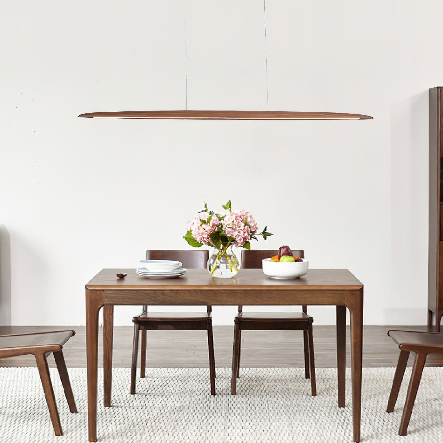 Zing Walnut Wood Minimalist Suspension