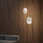 Strata Alabaster Capsule-Shape Pendant Light