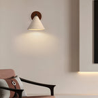 Modern Travertine Cone Wall Sconce LED 1-Light