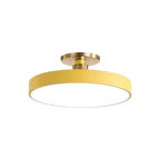 Modern Brass Round LED Ceiling Light 1-Light