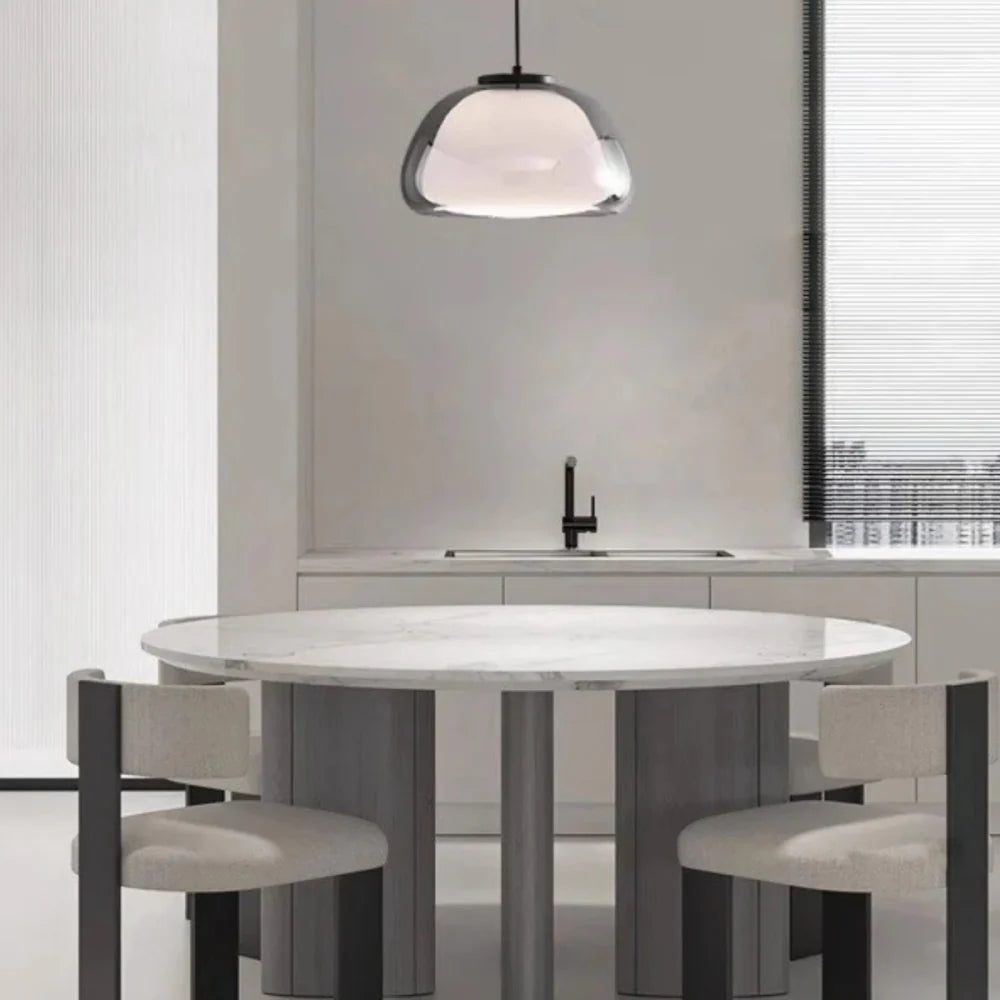 Zephyra Crystalline Dome Glass Pendant Light