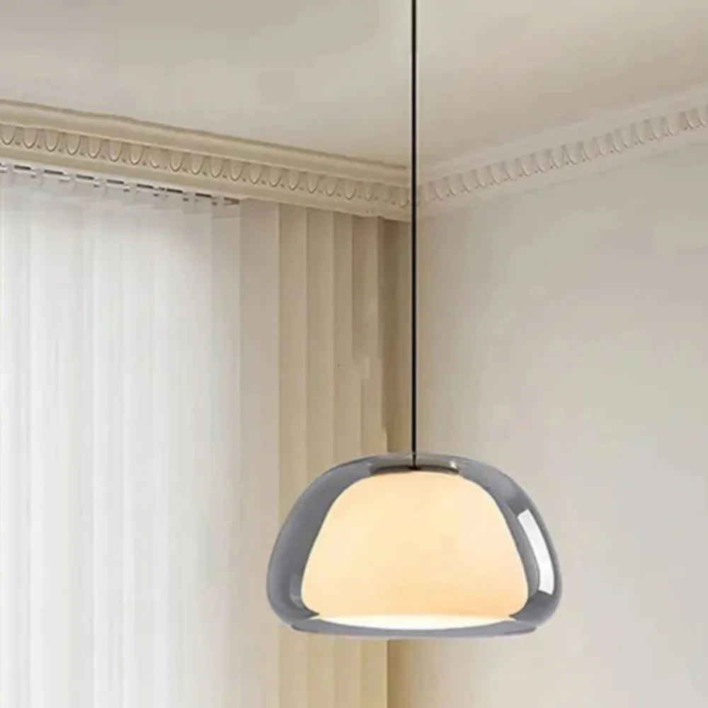 Zephyra Crystalline Dome Glass Pendant Light