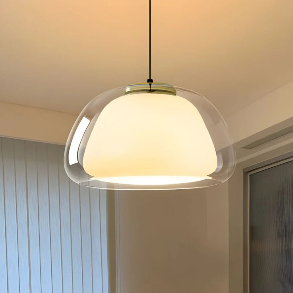 Zephyra Crystalline Dome Glass Pendant Light