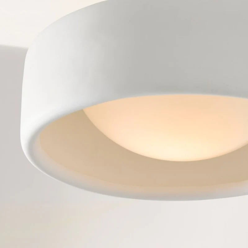 Zora Minimalist Porcelain Mount Ceiling Light