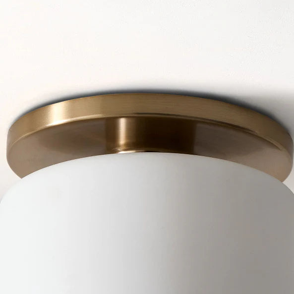 Zora Minimalist Porcelain Mount Ceiling Light