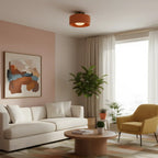Zora Minimalist Porcelain Mount Ceiling Light