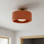 Zora Minimalist Porcelain Mount Ceiling Light
