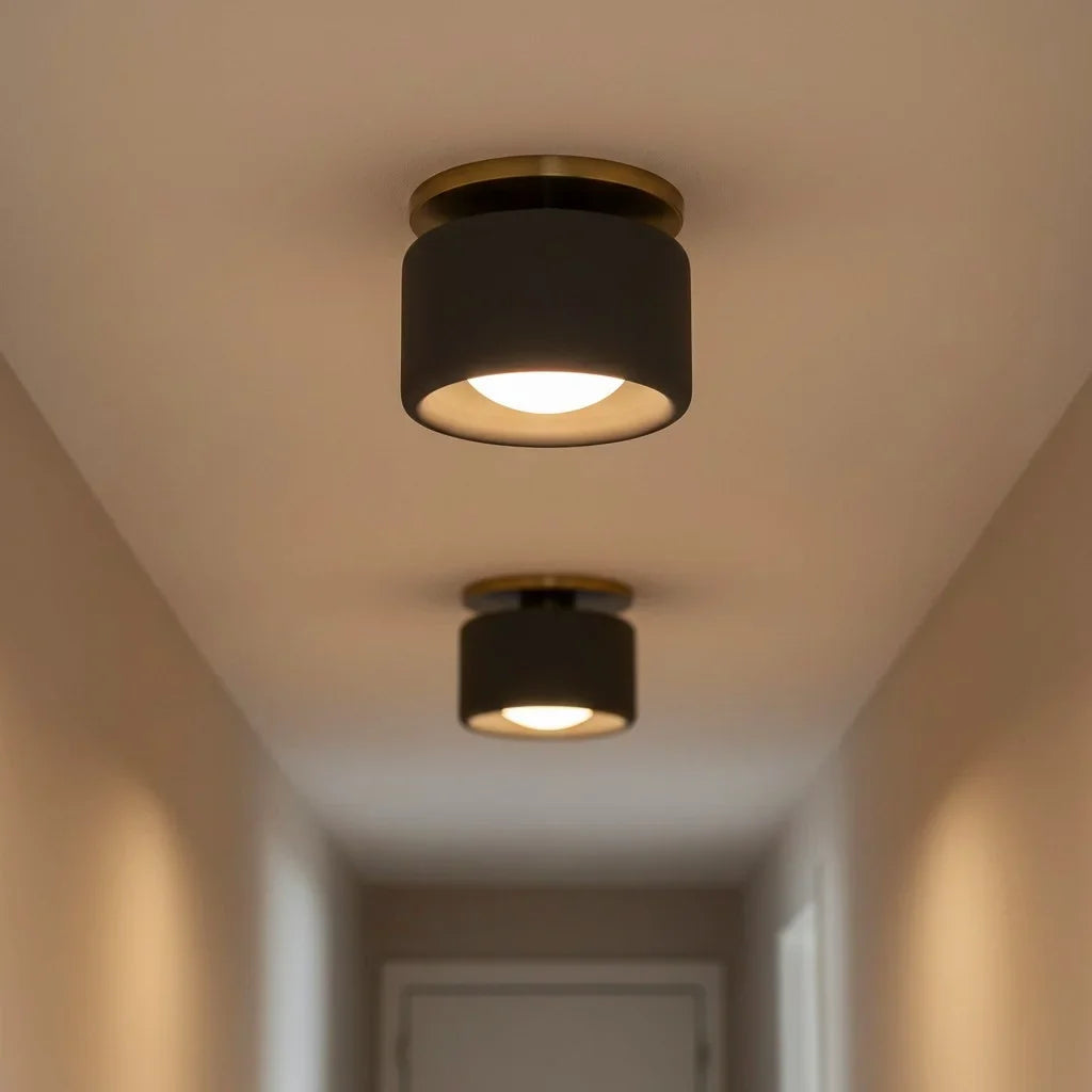Zora Minimalist Porcelain Mount Ceiling Light