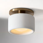 Zora Minimalist Porcelain Mount Ceiling Light