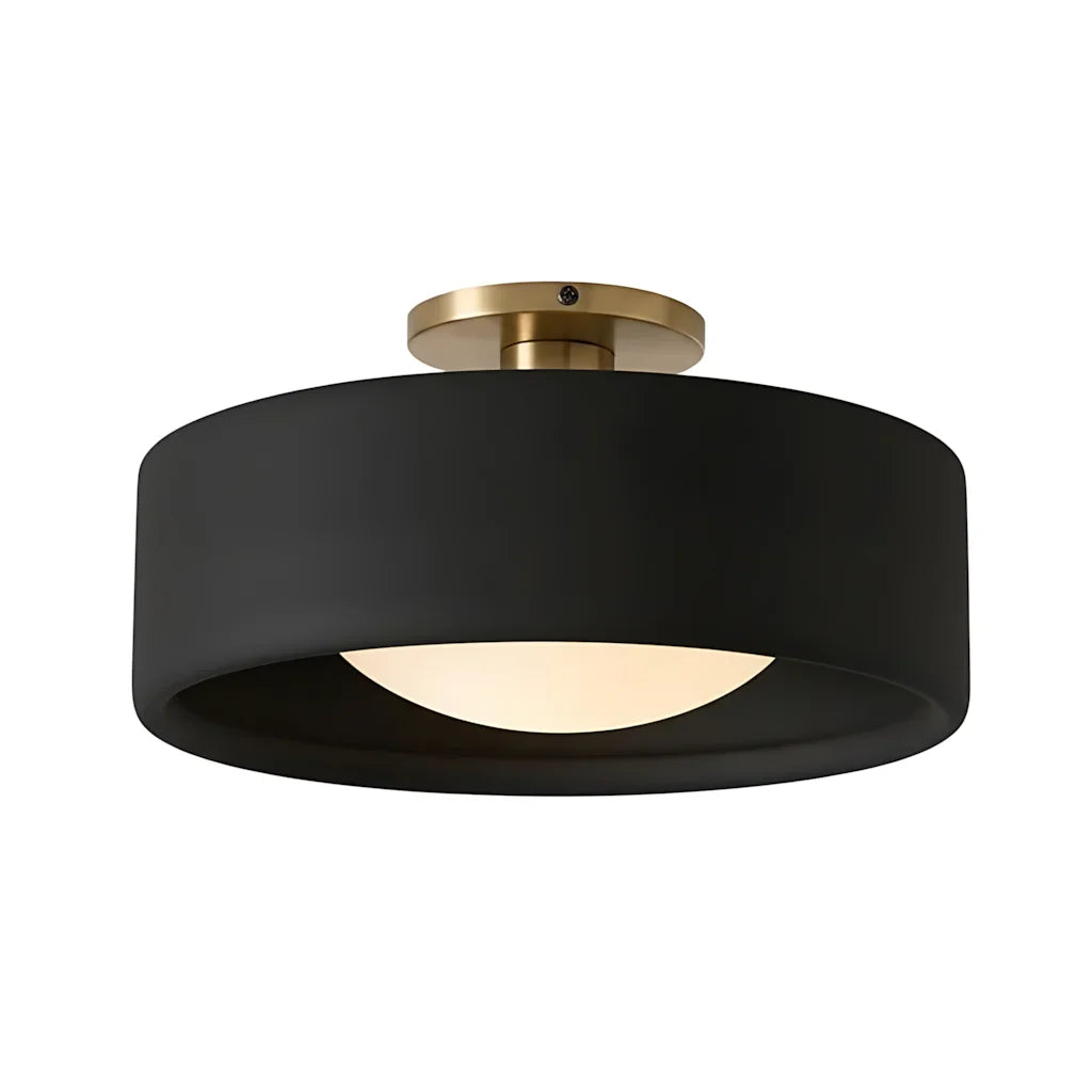 Zora Minimalist Porcelain Mount Ceiling Light