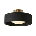 Zora Minimalist Porcelain Mount Ceiling Light