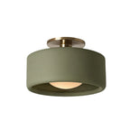 Zora Minimalist Porcelain Mount Ceiling Light