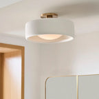 Zora Minimalist Porcelain Mount Ceiling Light