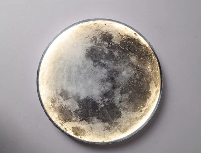 Decorative LED Wall Lamp in the Shape of a Moon