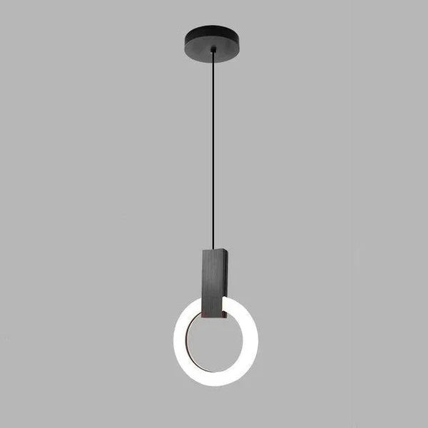 Modern LED Pendant Lamp Gold Ring