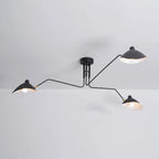 Black Ceiling Lamp with Rotating Arms – Modern Design