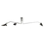 Black Ceiling Lamp with Rotating Arms – Modern Design