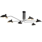 Black Ceiling Lamp with Rotating Arms – Modern Design
