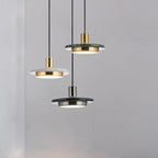Modern Hanging Lamp with Marble Style Detail