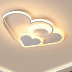 Modern LED Ceiling Lamp in the Shape of Hearts for Children's Room