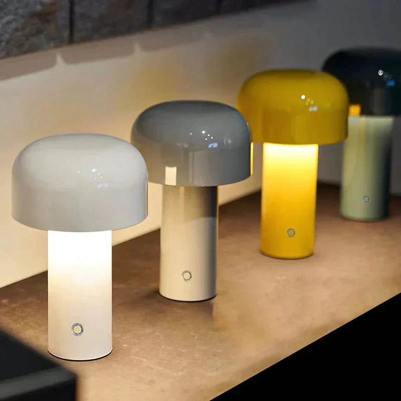 Modern LED Table Lamp "Mushroom" – Portable, Rechargeable, Touch Control