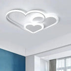 Modern LED Ceiling Lamp in the Shape of Hearts for Children's Room