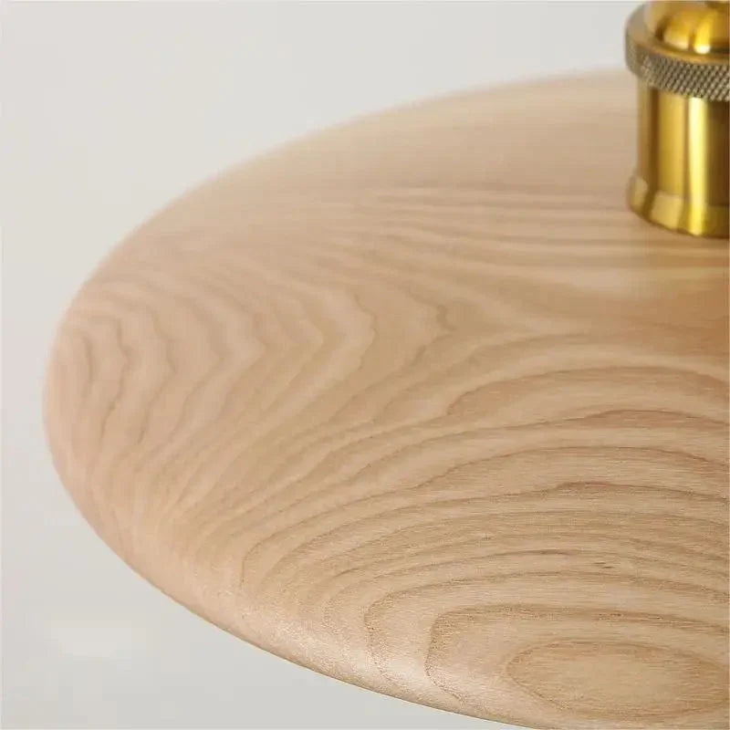 Scandinavian Wooden Pendant Lamp – Minimalist Ceiling Light
