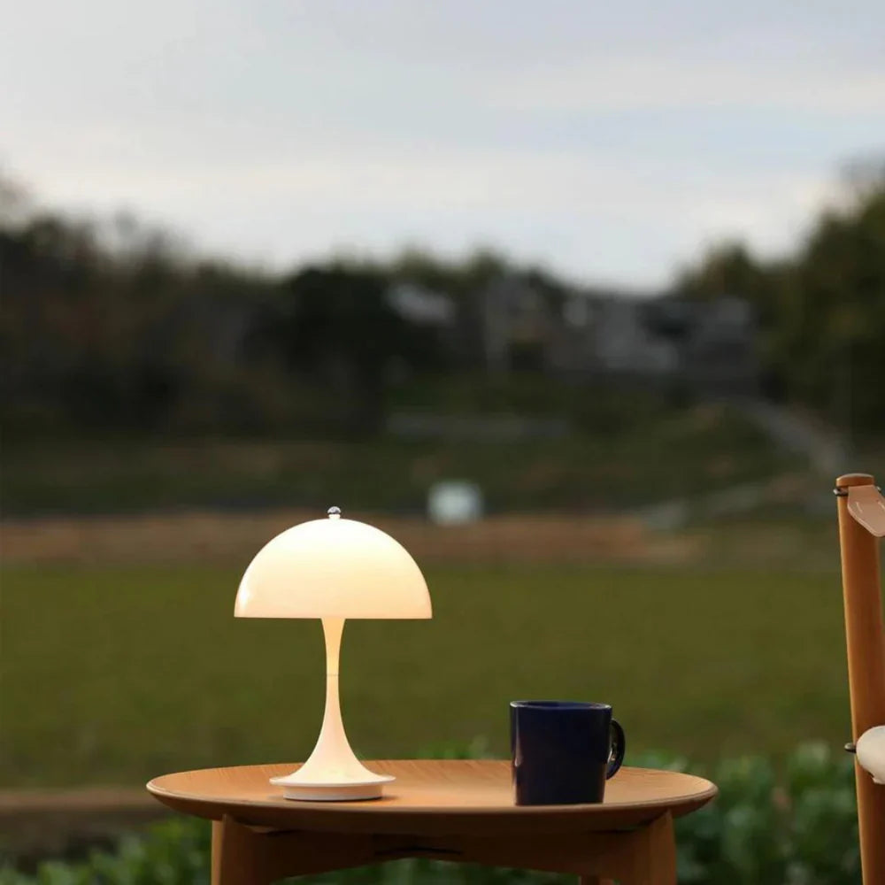 Modern LED Table Lamp – Minimalist Lamp with Dome-Shaped Shade