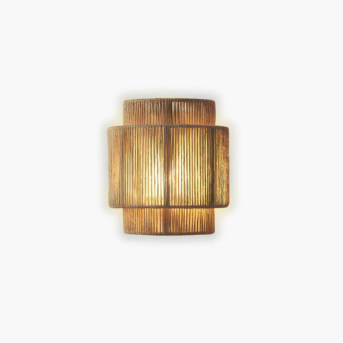 Hikari Boho Wall Sconce Made of Natural Rope