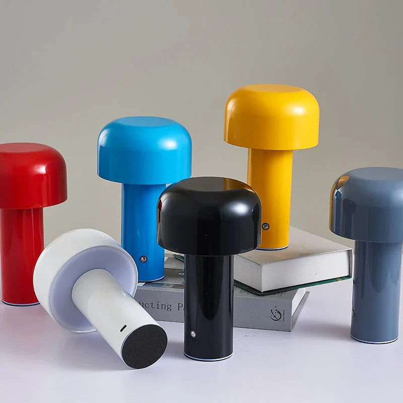 Modern LED Table Lamp "Mushroom" – Portable, Rechargeable, Touch Control