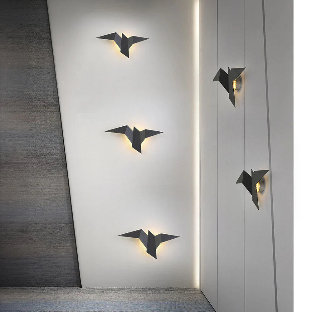 Modern LED Origami Bird Wall Lamp – Decorative Sconce