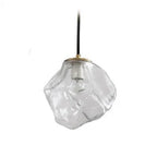 Modern Pendant Lamp with Irregular Glass Shade