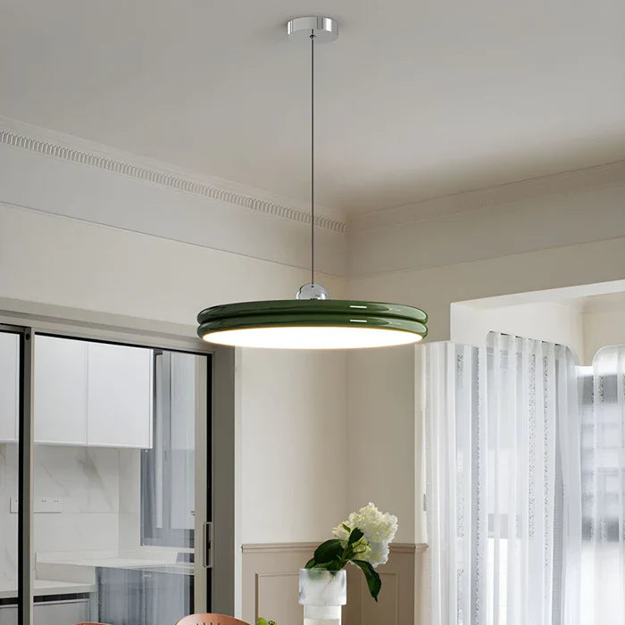 Modern Disc-Shaped Pendant Lamp – Minimalist LED Lighting for Dining Rooms and Living Rooms