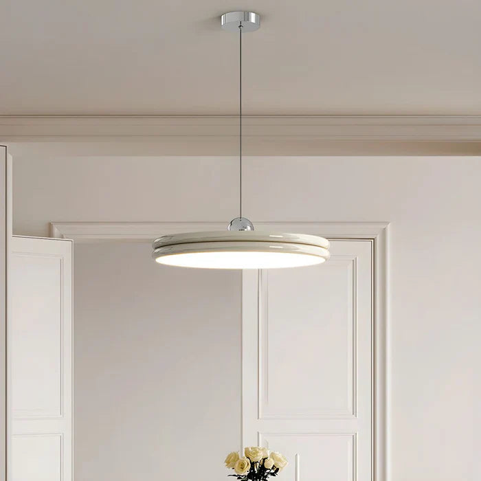 Modern Disc-Shaped Pendant Lamp – Minimalist LED Lighting for Dining Rooms and Living Rooms