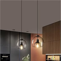 Glass Pendant Lamp – Double Shade in Industrial Style