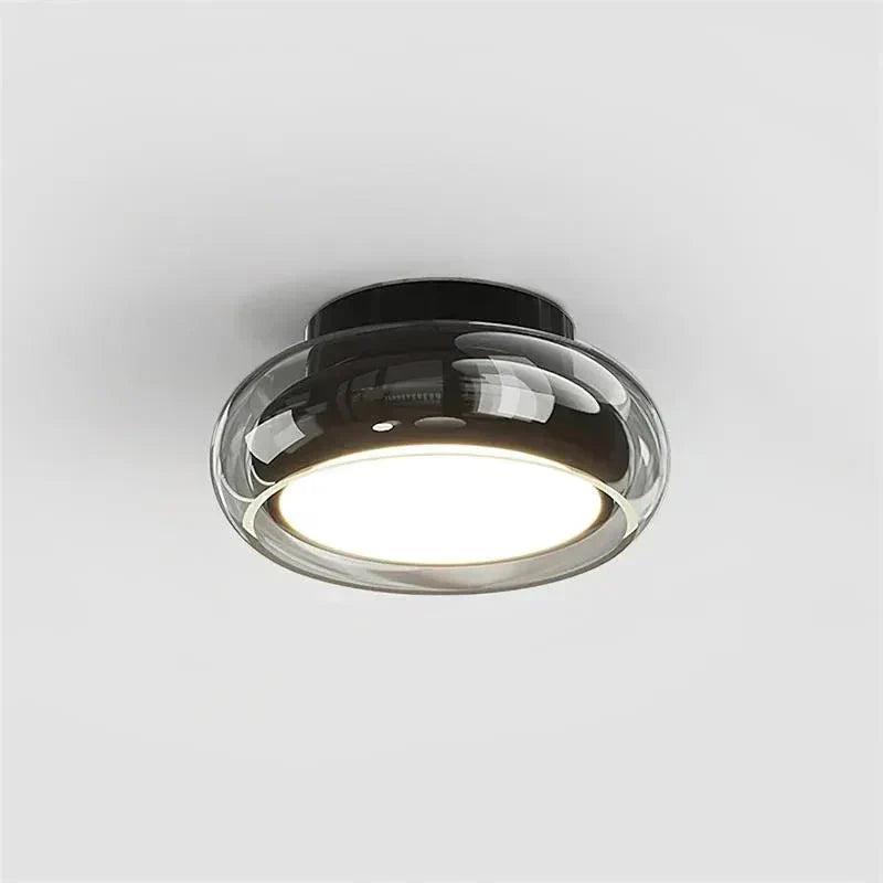 Modern Ceiling Light Fixture with Glass Shade