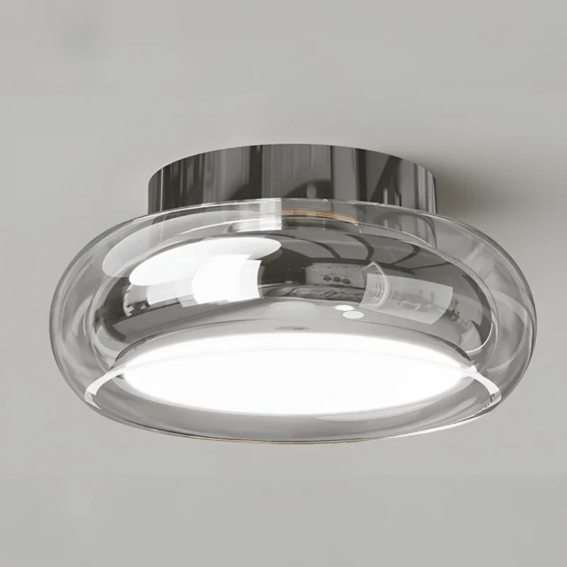 Modern Ceiling Light Fixture with Glass Shade