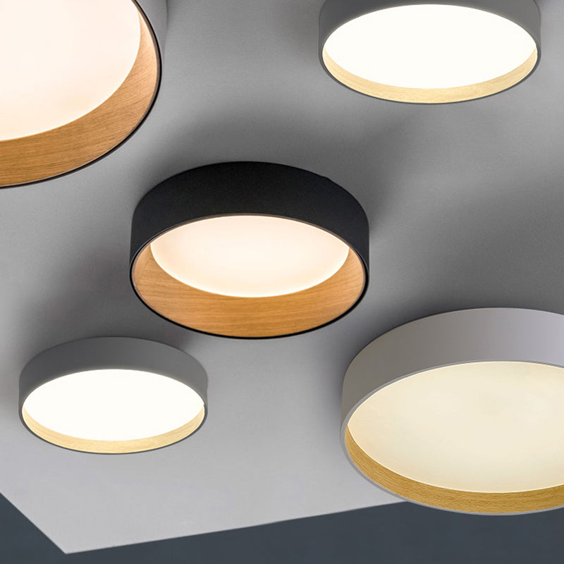 Arisha Modern LED Ceiling Light Black Metal Dining/Living Room