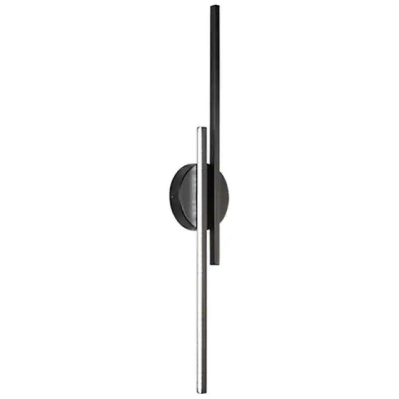 Arisha Modern LED Wall Light, Twin Linear, Black/White, Metal, Bedroom